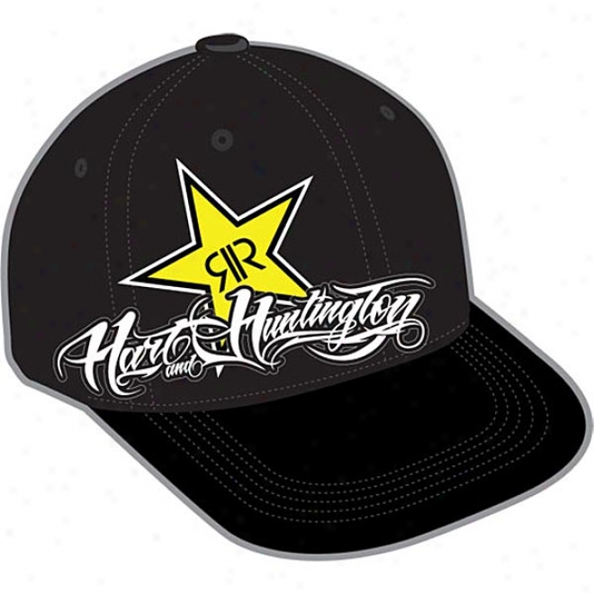 Rockstar Hart Huntington Script Fitted Hat