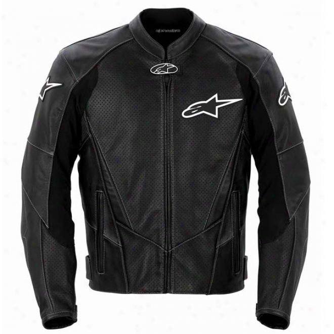 Stage Perforated Leather Jacket