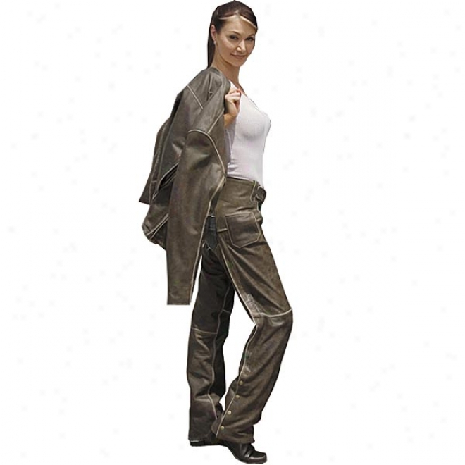 Womens Drifter Leather Chaps
