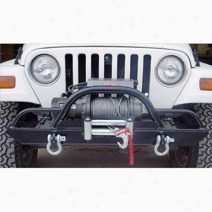 Front Bumper With Straight Up Hoop With Extensions By Rock Hard 4x4 Rh4005-cx